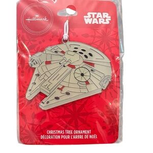 Hallmark Star Wars Millennium Falcon Christmas Tree Ornament‎ Metal Enamel NEW